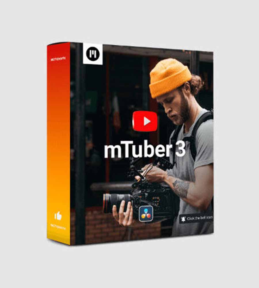 Motionvfx mTuber 3 for davinci resolve