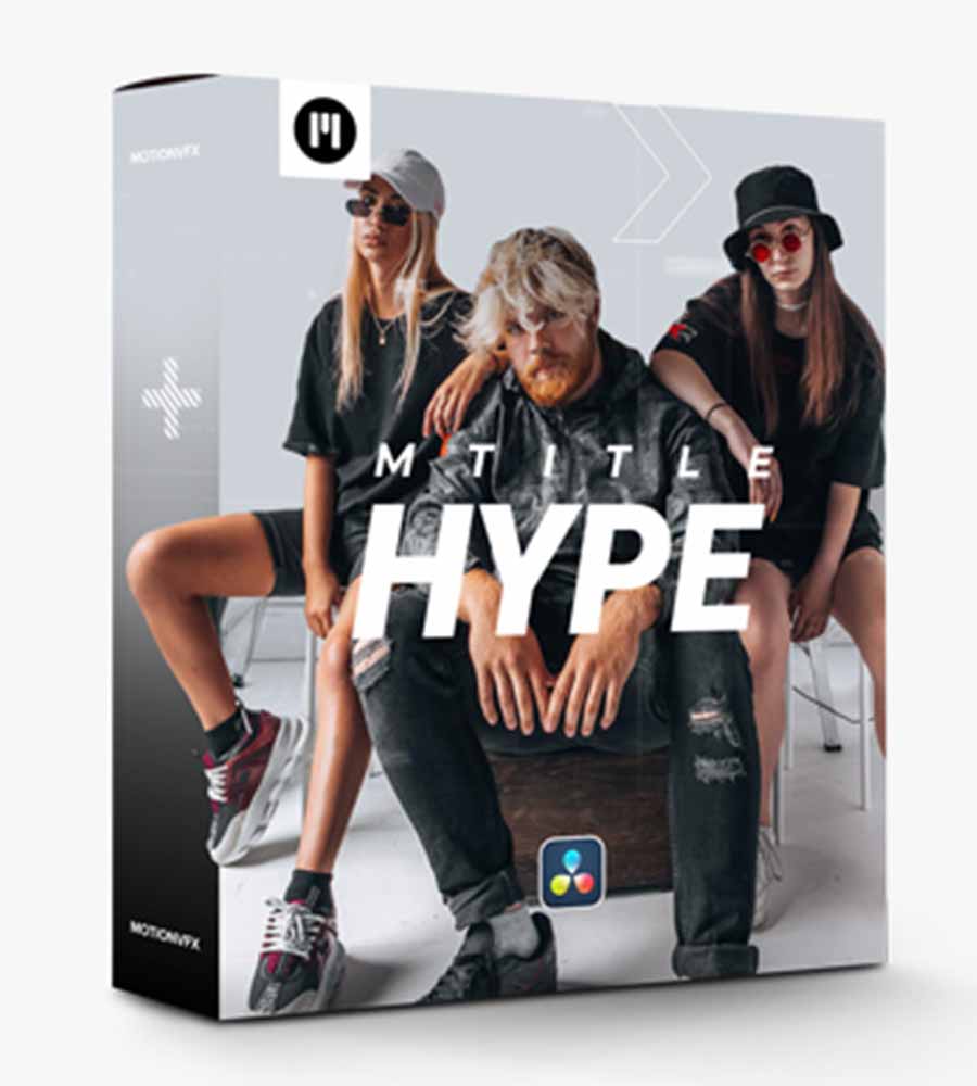 Motionvfx mTitle Hype for Davinci Resolve