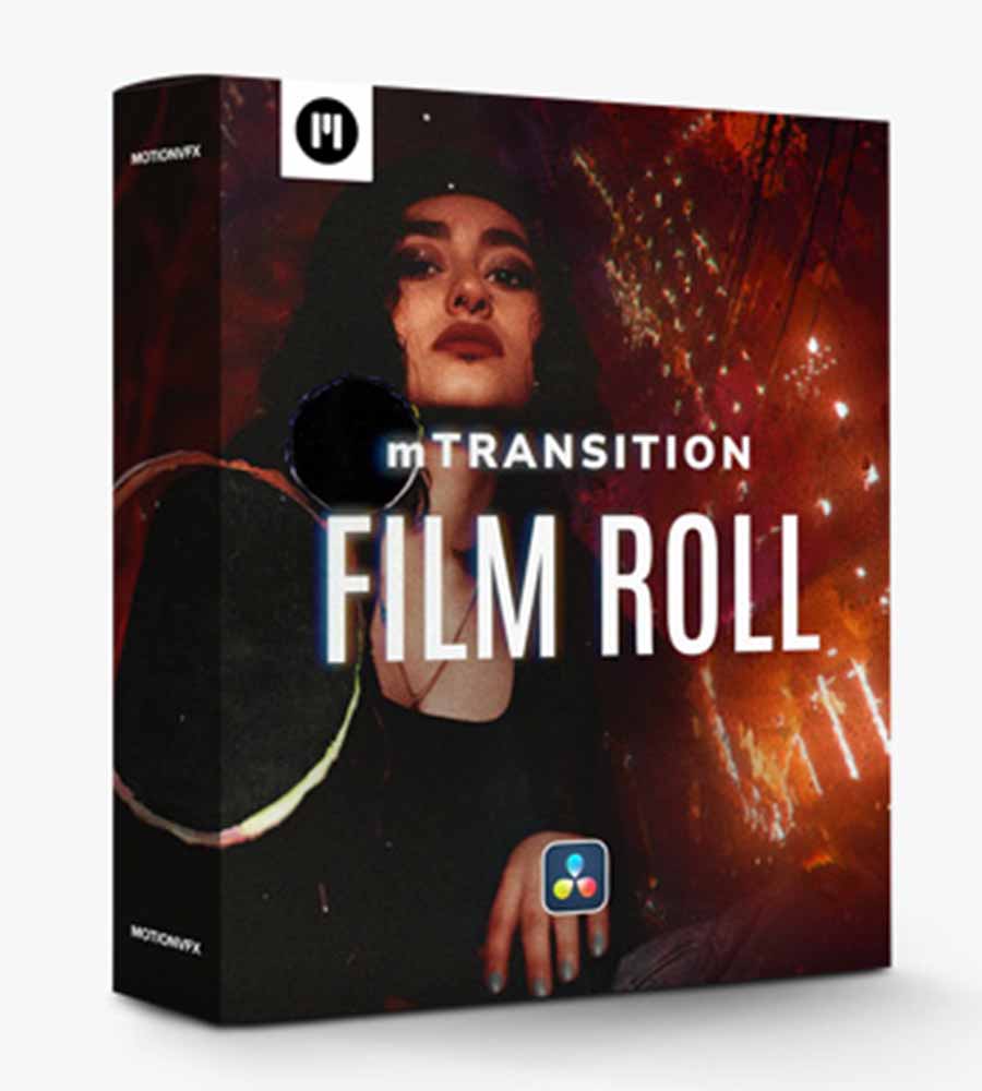 Motionvfx mTransition Film Roll for Davinci Resolve