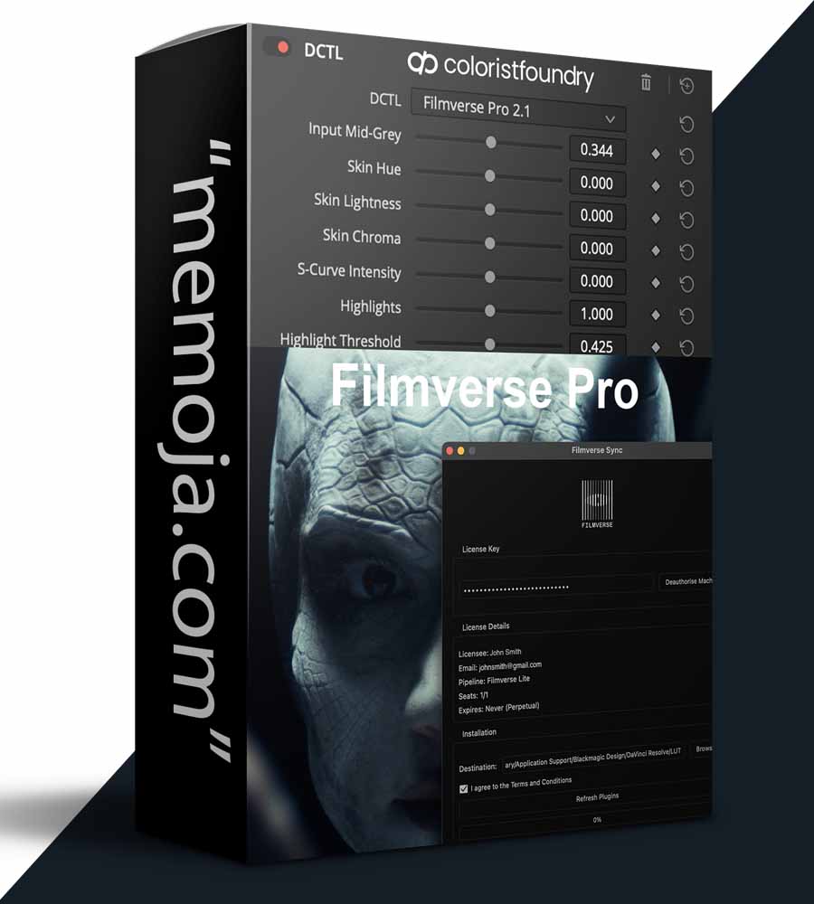 Filmverse Pro Plugin by colorist foundry