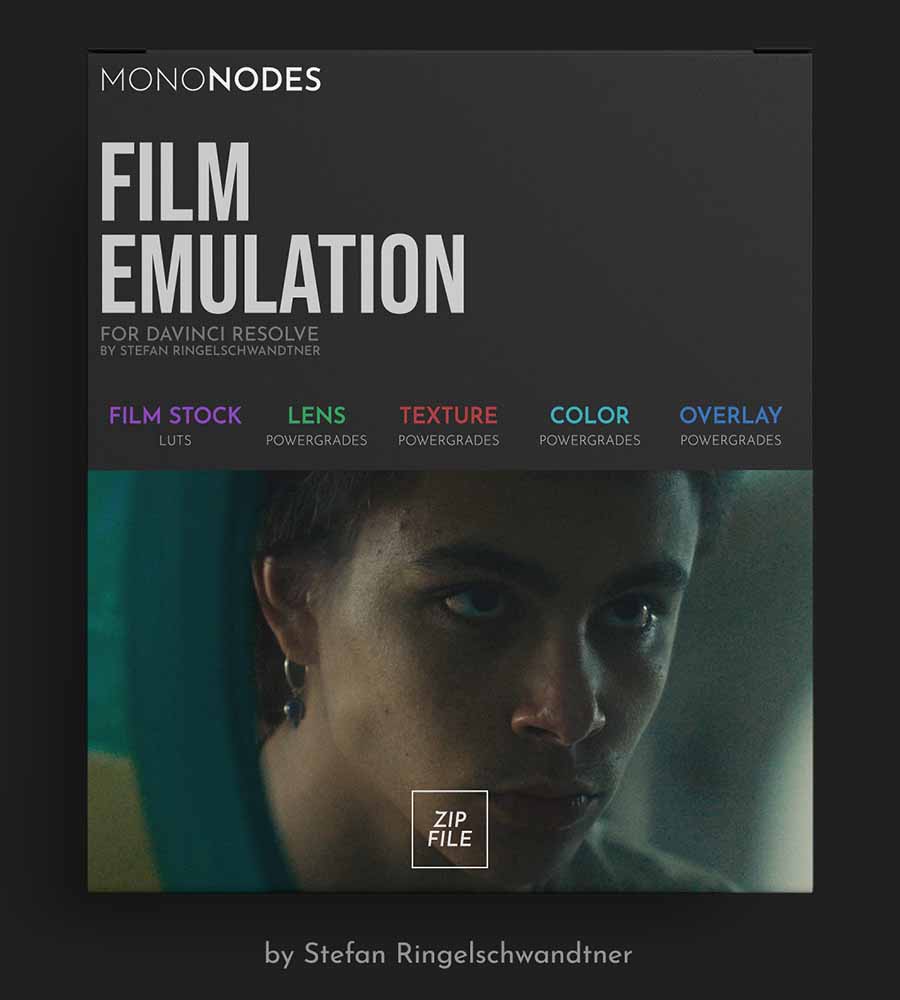 Mononodes Film Emulation For DaVinci Resolve
