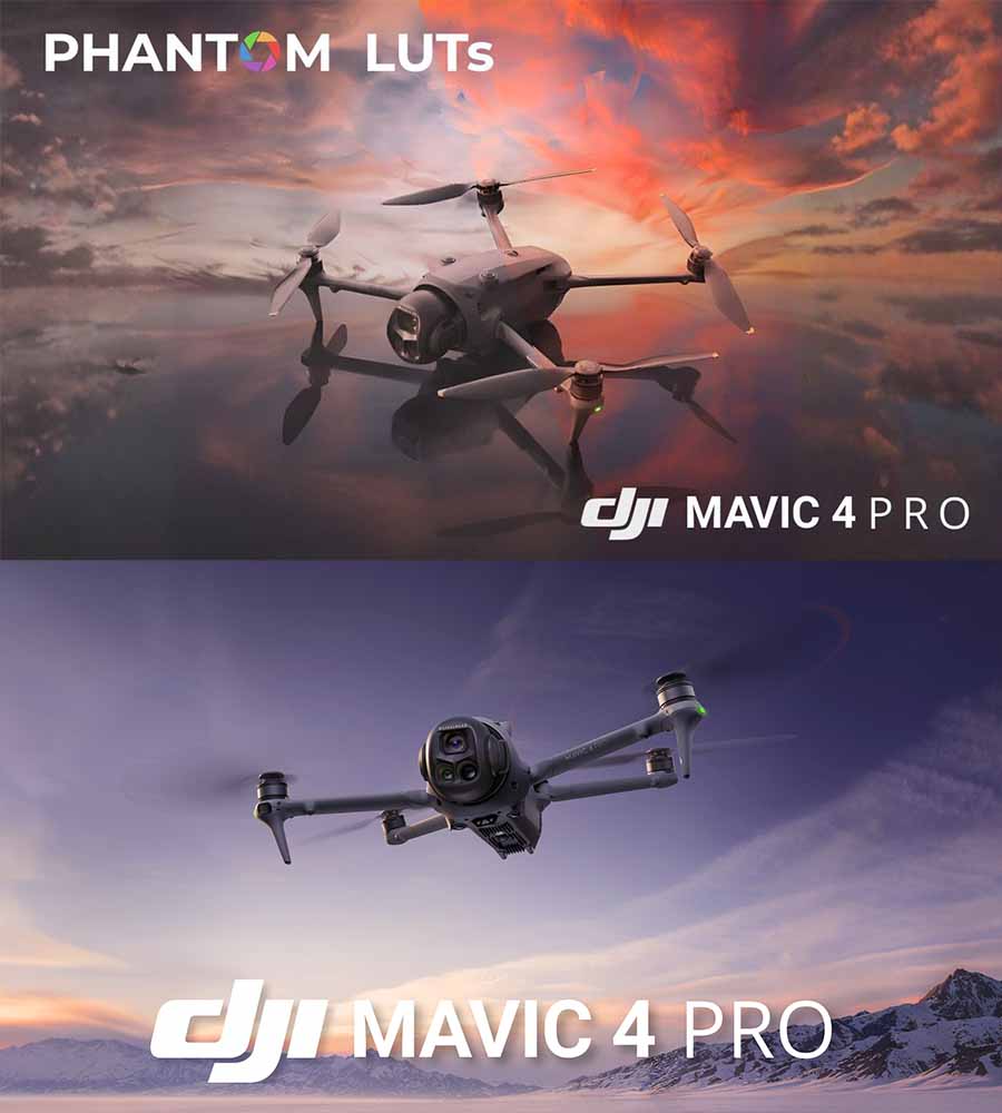 Mavic 4 Pro LUTs by Phantom Luts