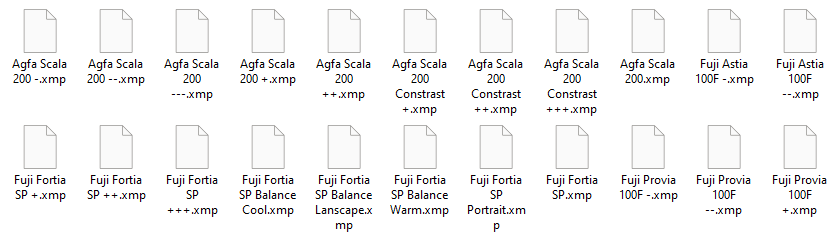 The Disposable Film Preset Pack by ZachGrace Proof