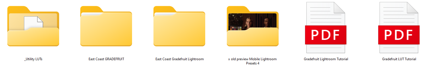 East Coast LUTs by GradeFruit Proof
