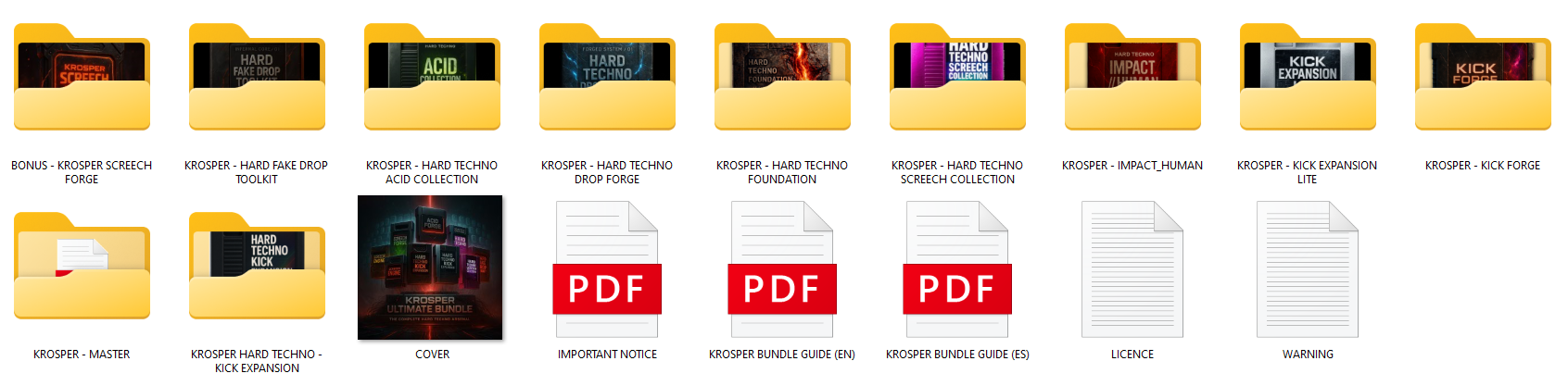 The Hard Techno Arsenal Ultimate Bundle by Krosper Proof