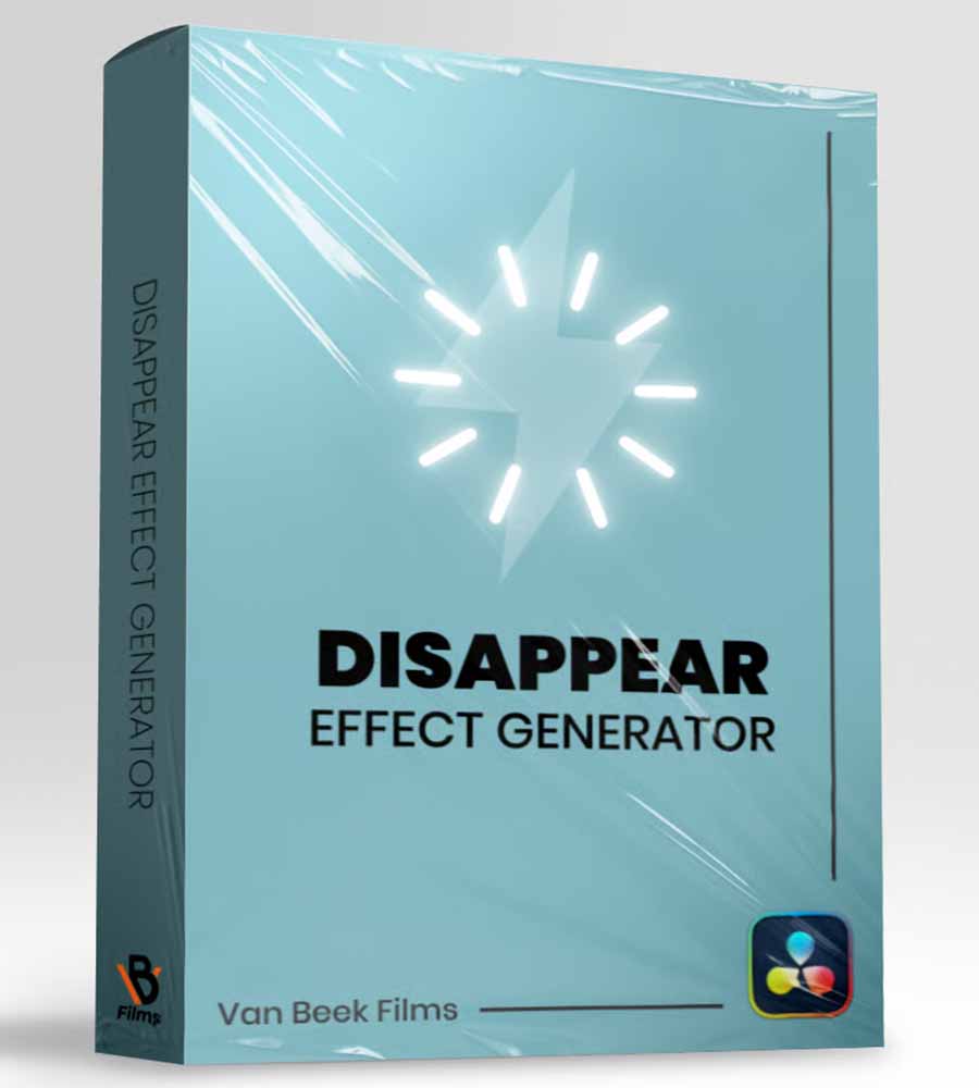 Disappear Effect Generator For Davinci by Van Beek Films