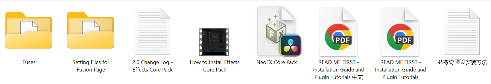 Effects Core Pack by neoeditfx Proof