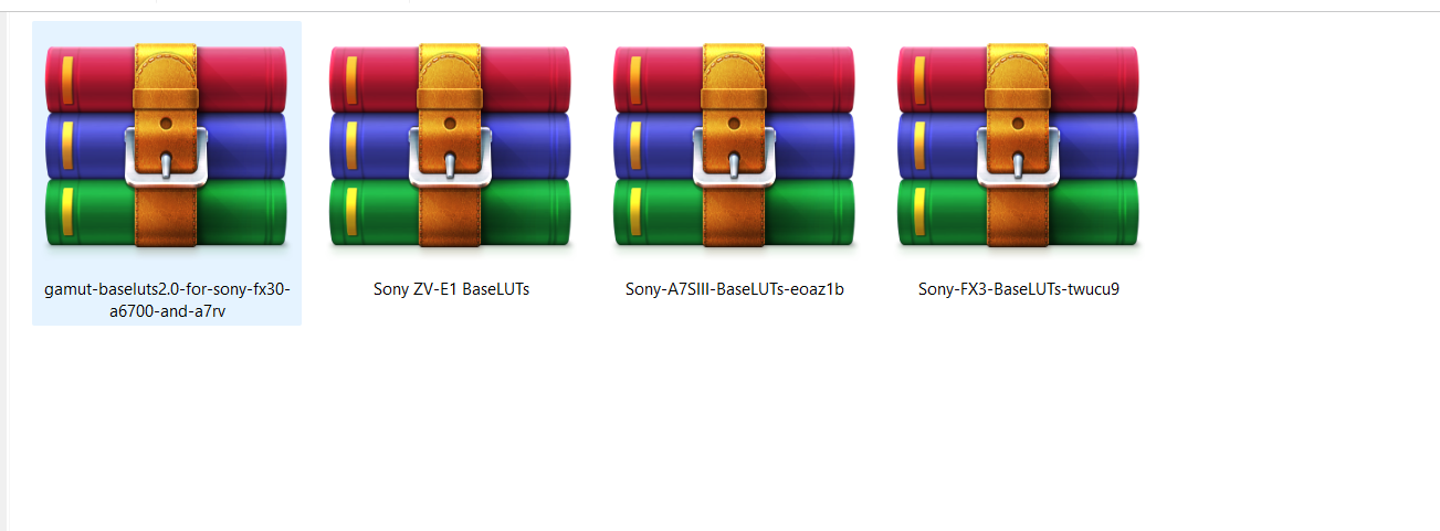 BaseLUTs for Sony FX30 A6700 A7RV by Gamut Proof