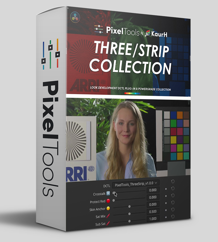 Three Strip DCTL PlugIn Collection by Pixeltoolspost